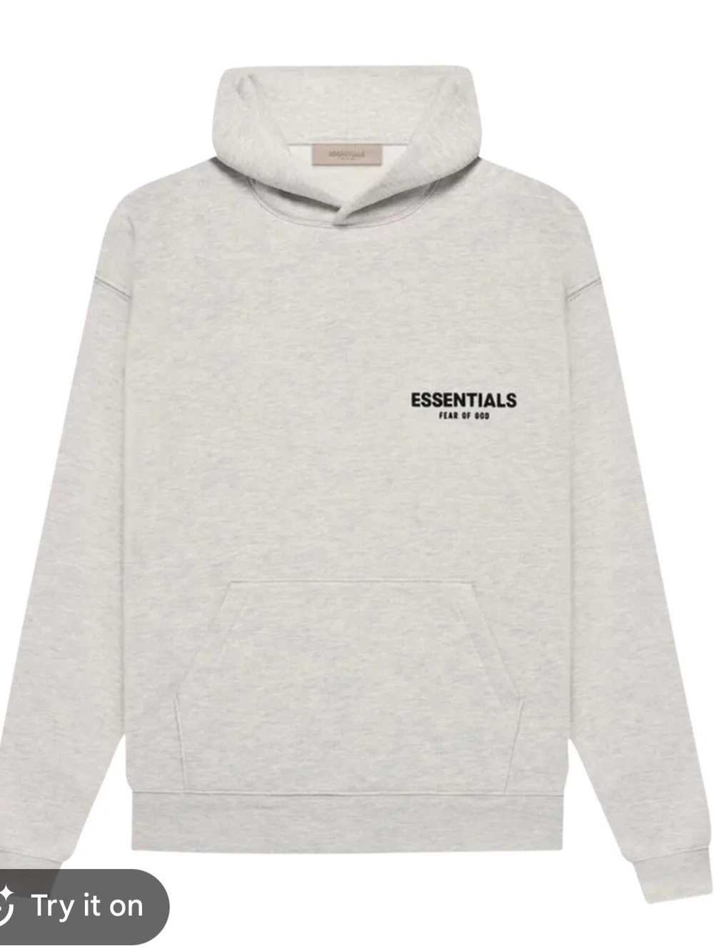 Essentials Fear of God Oatmeal Pullover Hoodie